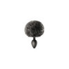 Plug anal pompon noir 